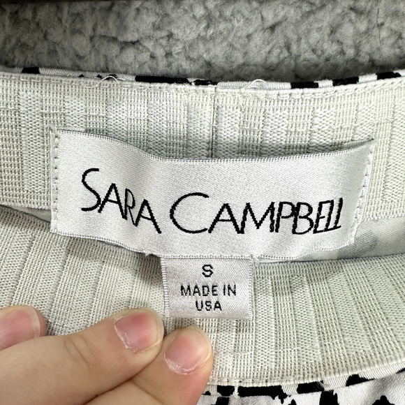 Sara Campbell‎ Pants Womens Small Black Cheetah Animal Print Slim Leg Pull On - Picture 3 of 8